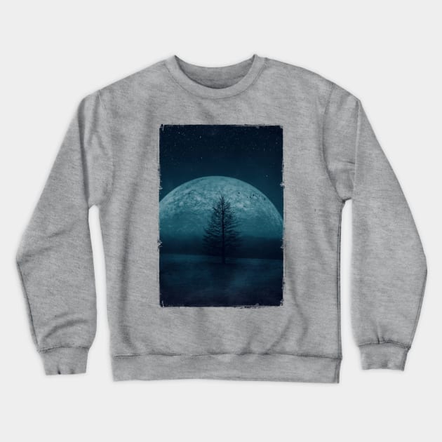 Moon Twilight Crewneck Sweatshirt by DyrkWyst